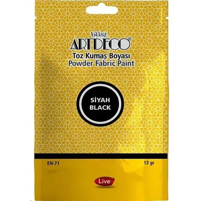 Artdeco Toz Kumaş Boyası 13 gr Siyah