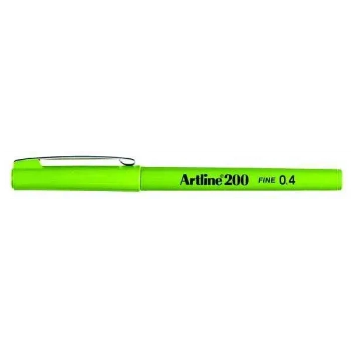 Artline 200 Fineliner 0.4 Keçe Uçlu Yazı Kalemi Fıstık Yeşil