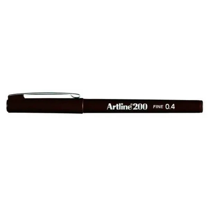Artline 200 Fineliner 0.4 Keçe Uçlu Yazı Kalemi Koyu Kahverengi