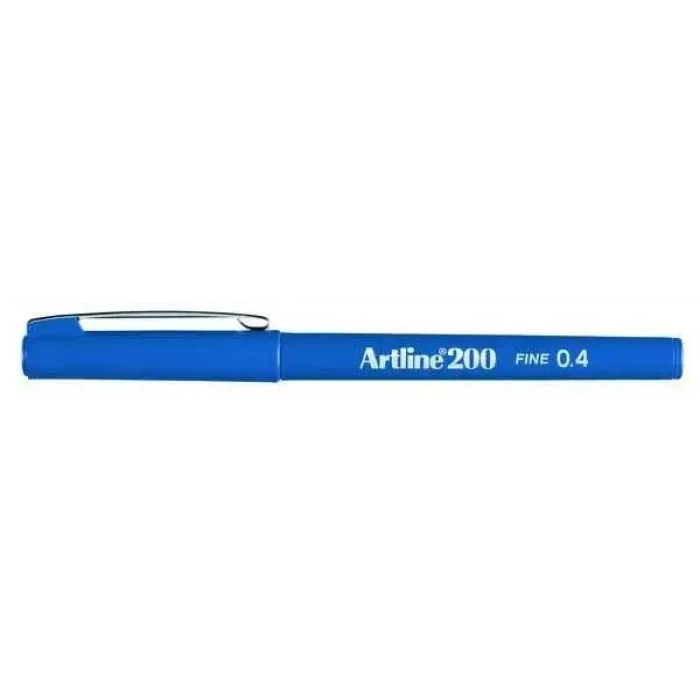 Artline 200 Fineliner 0.4 Keçe Uçlu Yazı Kalemi Royal Mavi