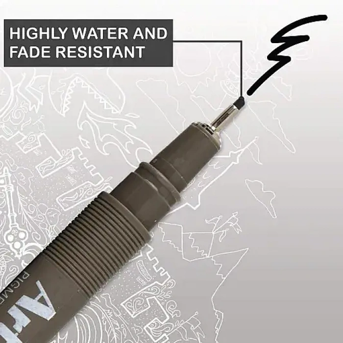 Artline Drawing System Brush Teknik Çizim Kalemi Siyah Fırça Uçlu