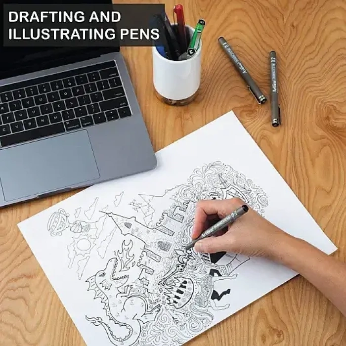 Artline Drawing System Brush Teknik Çizim Kalemi Siyah Fırça Uçlu