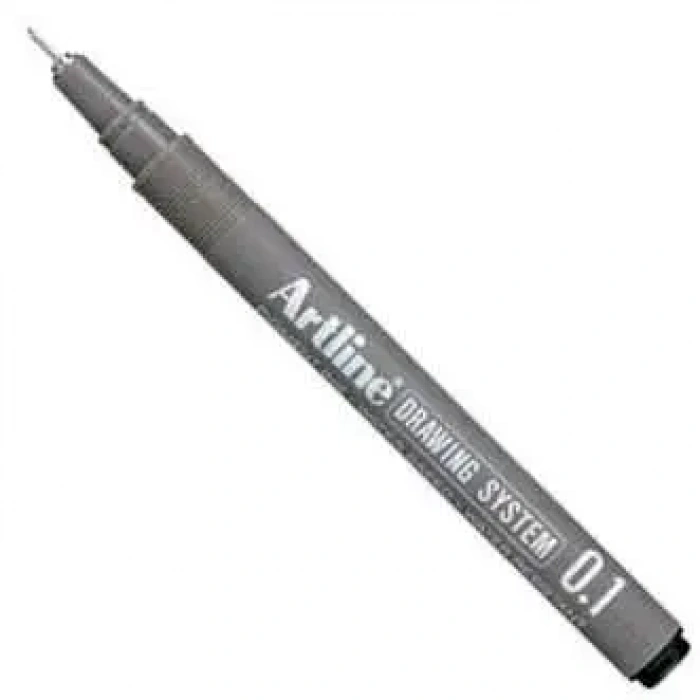 Artline Drawing System Teknik Çizim Kalemi Siyah 0.1 Uç