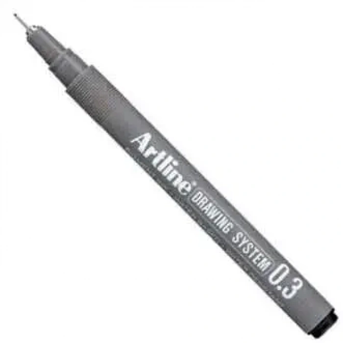Artline Drawing System Teknik Çizim Kalemi Siyah 0.3 Uç