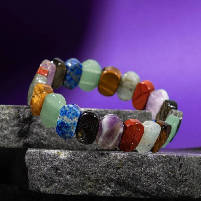 Aslan Burcu Bileklik Ametist, Golden Obsidyen, Jasper, Kaplan Gözü, Labradorit, Lapis Lazuli, Yeşil Aventurin