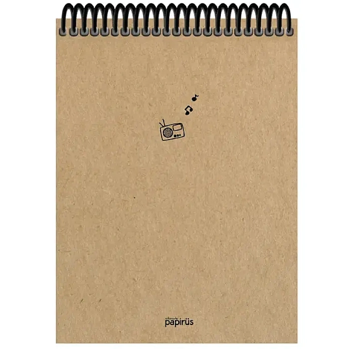 Atlas Papirüs Kraft Çizgisiz 100 Yp 16 x 23 Sert Kapak