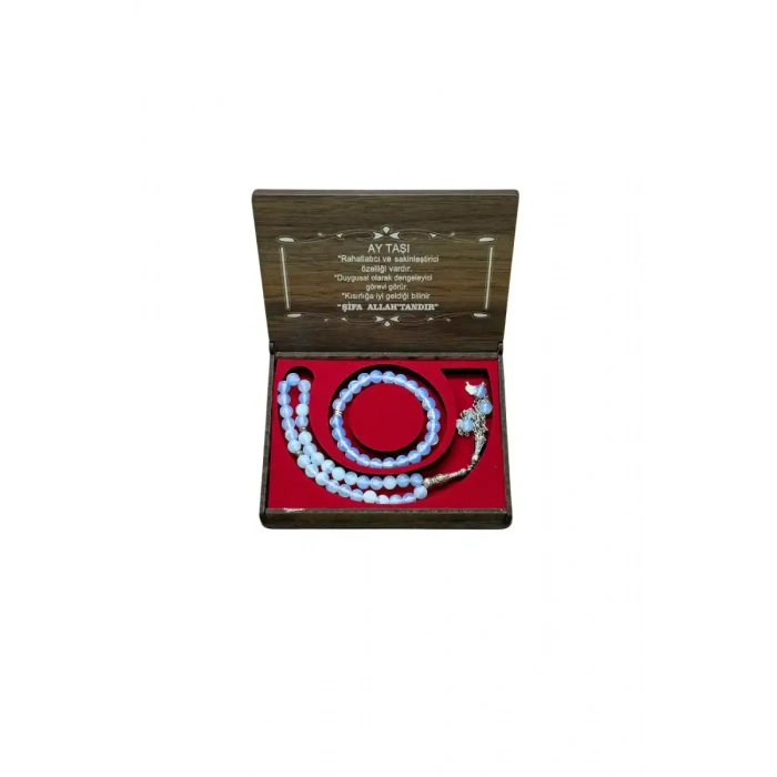 Ay Taşı 33 Lük Tesbih & Bileklik Set