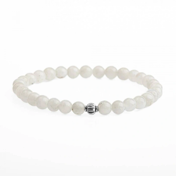 Ay Taşı 6mm Doğal Taş Bileklik