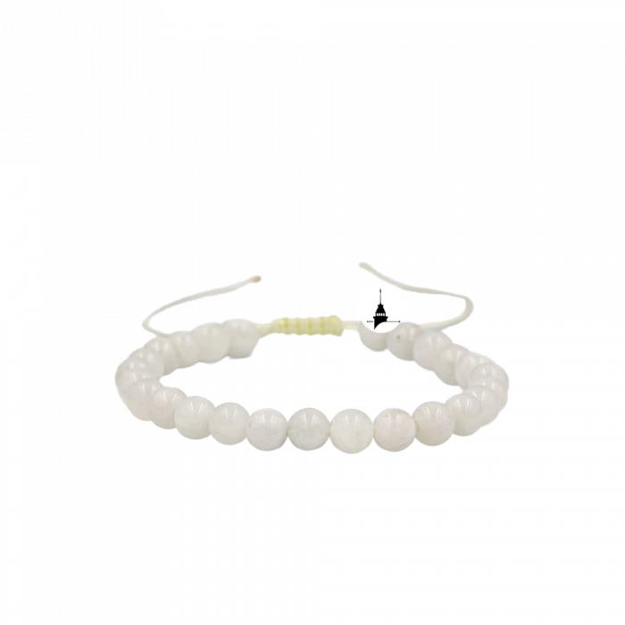 Ay Taşı 6mm Merdiven Kapama Doğal Taş Bileklik