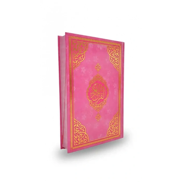 Ayraçlı Orta Boy Kuranı Kerim Pembe Miklepsiz