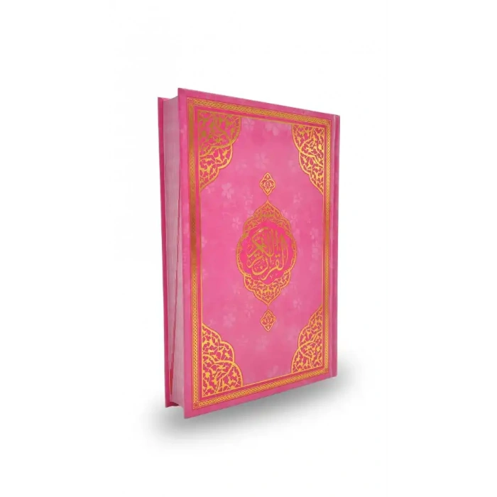 Ayraçlı Orta Boy Kuranı Kerim Pembe Miklepsiz