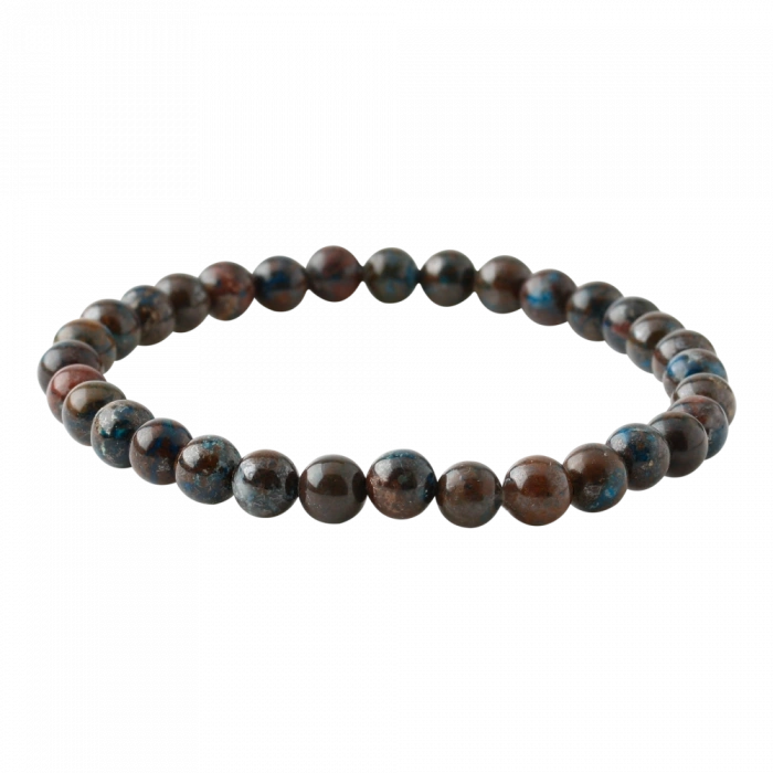 Azurit 6mm Doğal Taş Bileklik