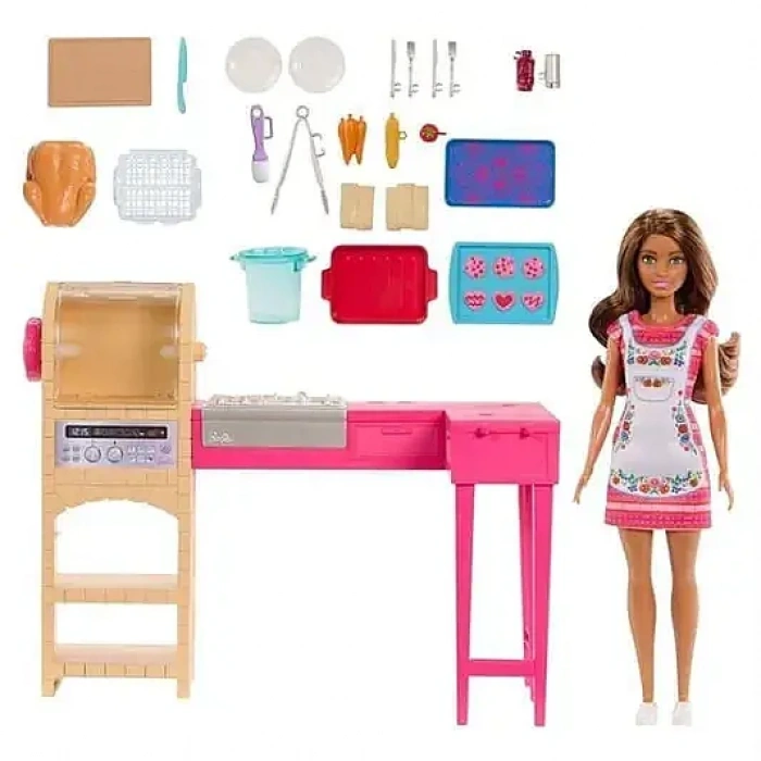 Barbie Teresa Arkadaşının Mutfak Oyun Seti