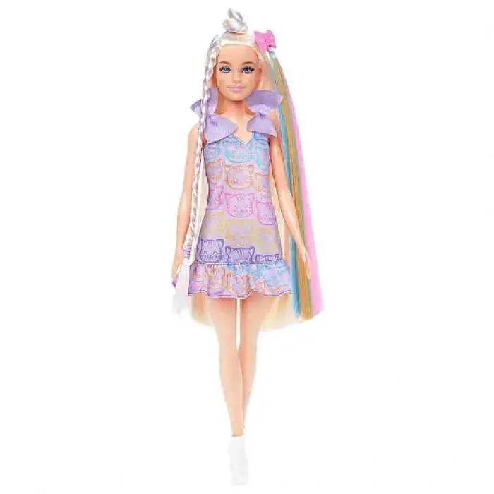 Barbie Upuzun Muhteşem Saçlı Bebekler Saç Tasarım Oyun Seti