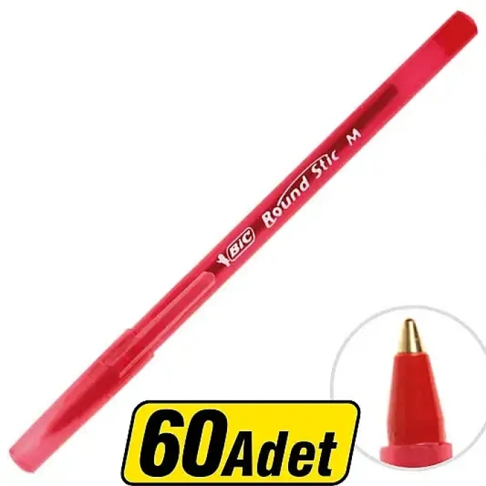 Bic Round Stic Tükenmez Kalem Kırmızı