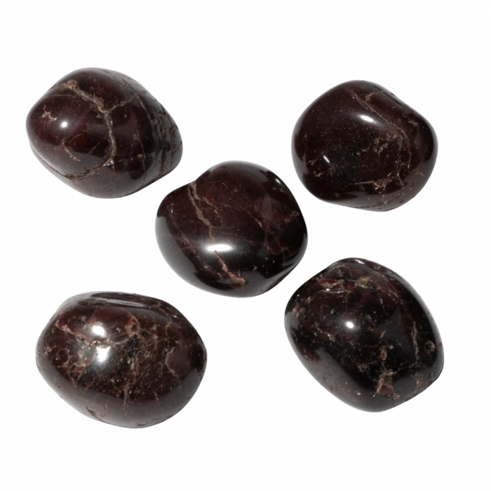 Bordo Granat Lal Doğal Taş Tımbıl El Taşı