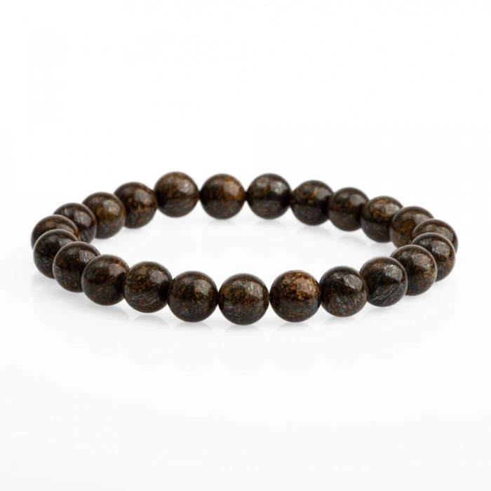 Bronzit 8mm Doğal Taş Bileklik