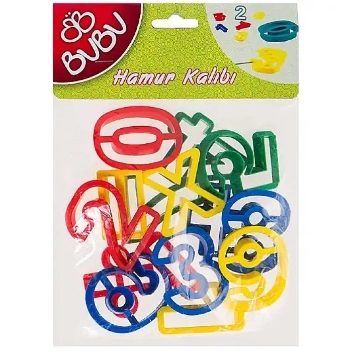 Bu Bu Oyun Hamuru Kalıbı Rakam Seti 26 Parça