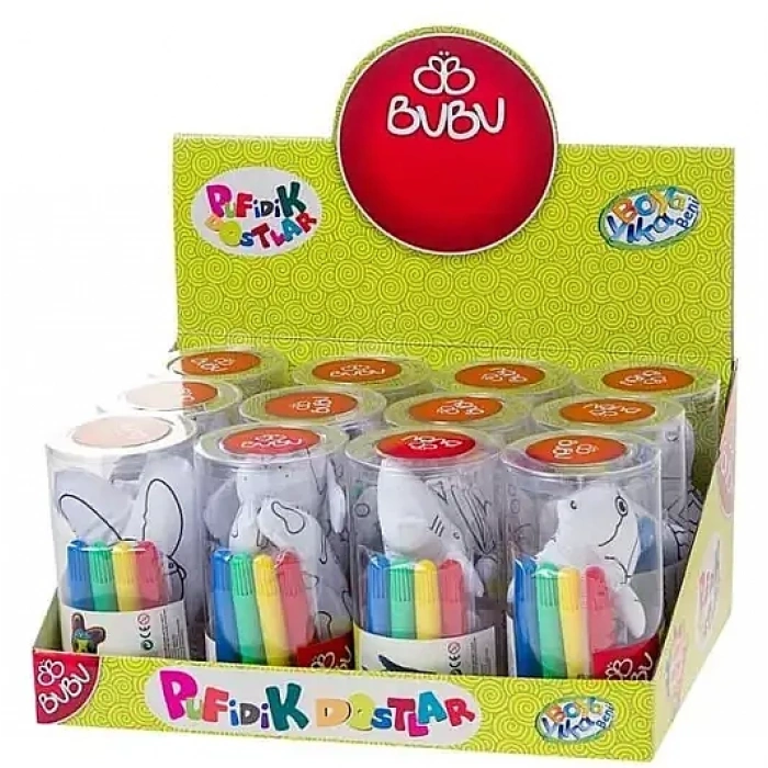 Bu Bu Pufidik Dostlar Boyama Seti Pvc Kutulu