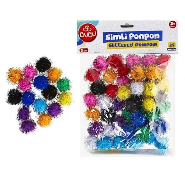 Bu Bu Simli Ponpon 25 Li
