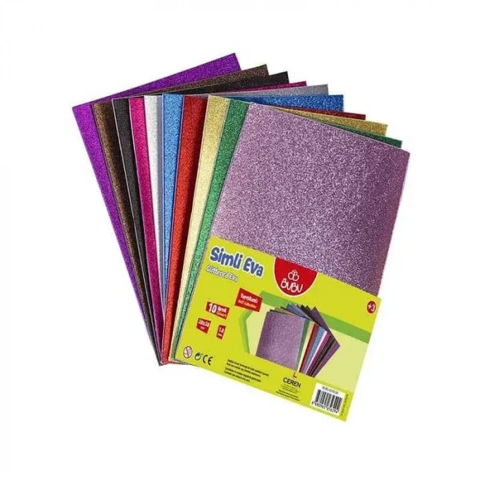 Bu Bu Simli Yapışkanlı Eva 20X3010 Renk