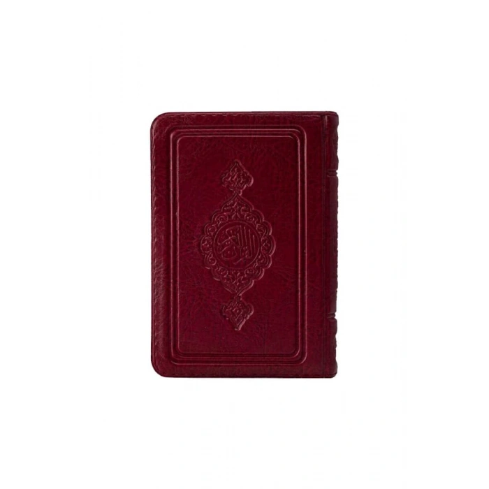 Büyük Cep Boy Kuranı Kerim Bordo Kılıflı