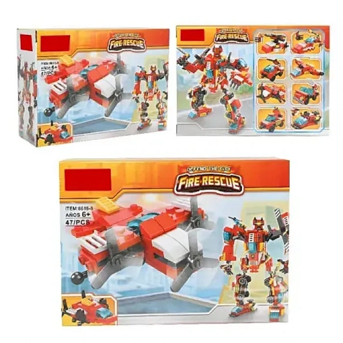 C Toys İtfaiye Aracına Dönüşebilen Robotlar