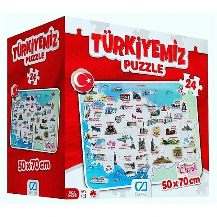Ca Games Puzzle Türkiyemiz 68 x 48 cm