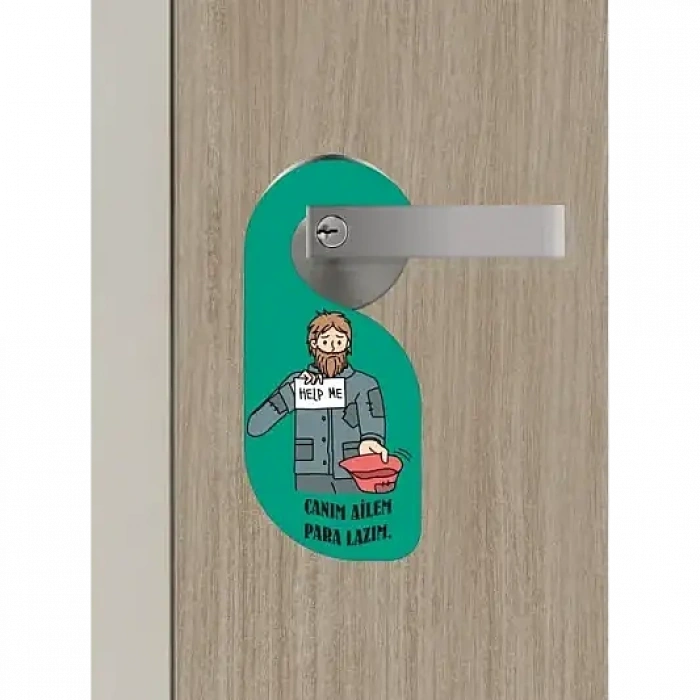Canım Ailem Kapı Askısı Kapı Uyarı Levhası