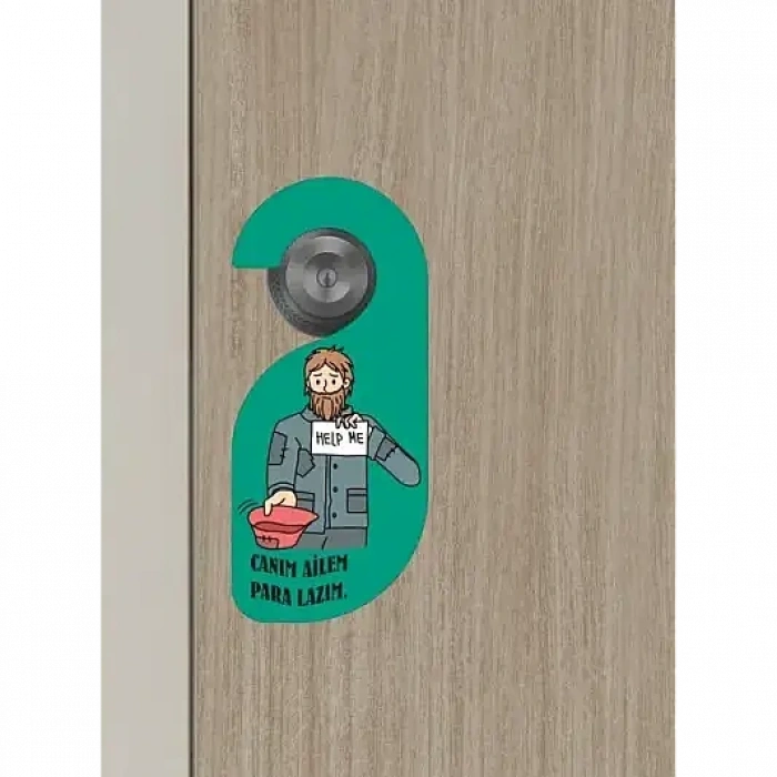 Canım Ailem Kapı Askısı Kapı Uyarı Levhası