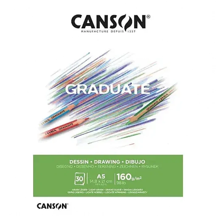 Canson Graduate Dessın Çizim Blok A5 160 gr 30 Yp
