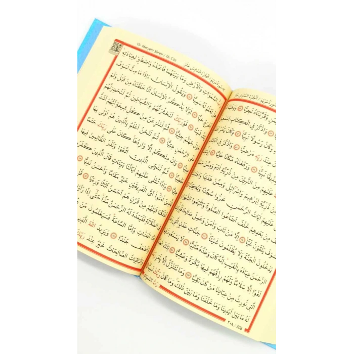 Çanta Boy Kuranı Kerim Mavi Miklepsiz