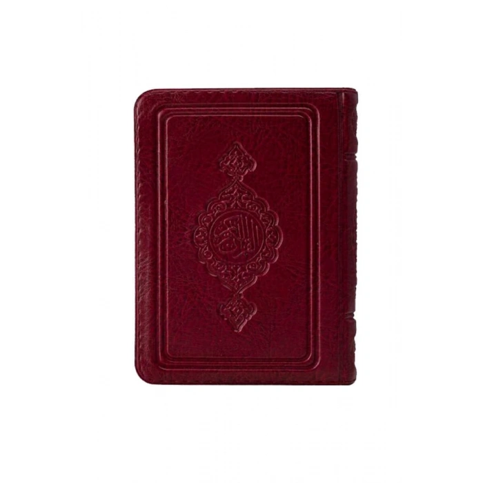 Cep Boy Kuranı Kerim Bordo Kılıflı