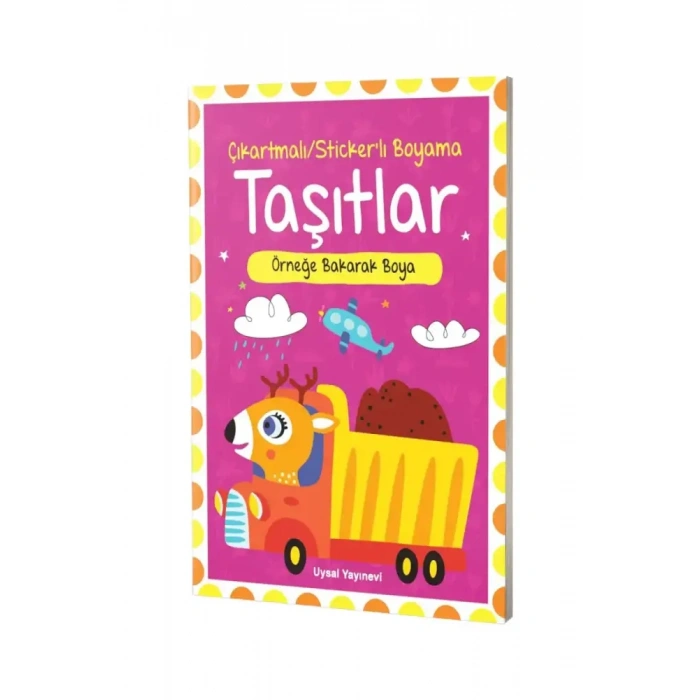 Çıkartmalı Stickerlı Taşıtlar Boyama Kitabı