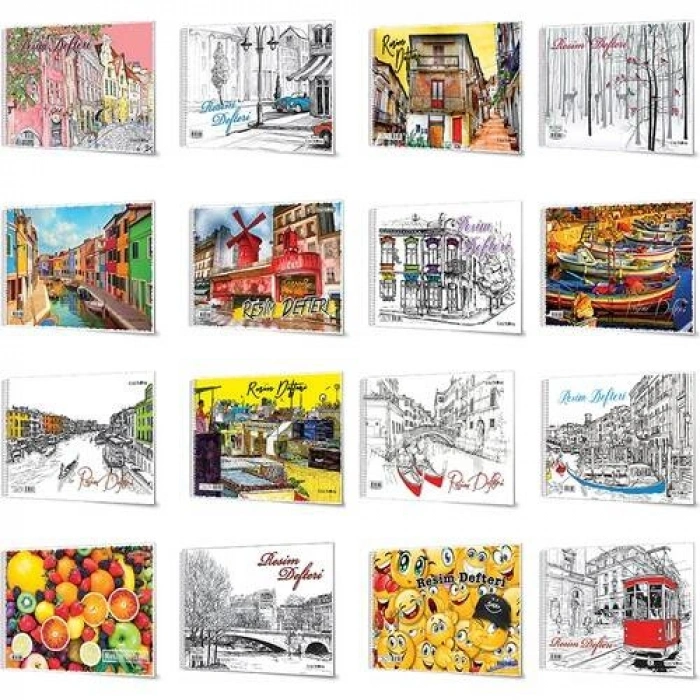 Çınar Resim Defteri 24 x 34 Spr 15 Yp