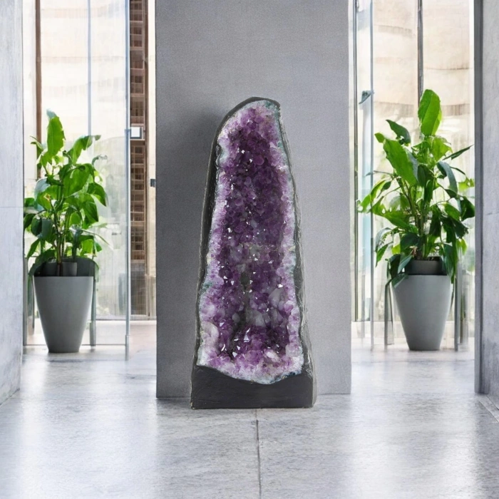 Doğal Ametist Kütlesi Mekan Dekoru - Osmanlı Doğal Taş-29  Kg