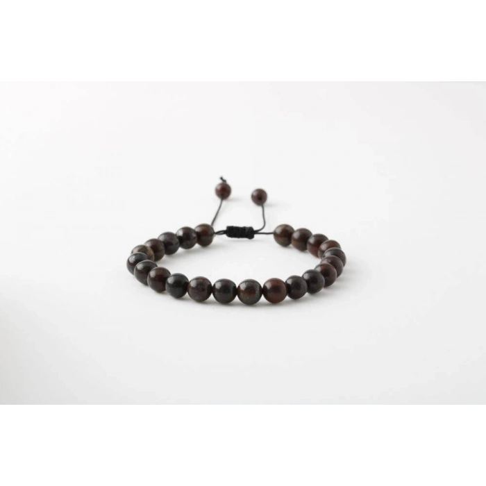 Dragon Jasper 8mm Merdiven Kapama Doğal Taş Bileklik