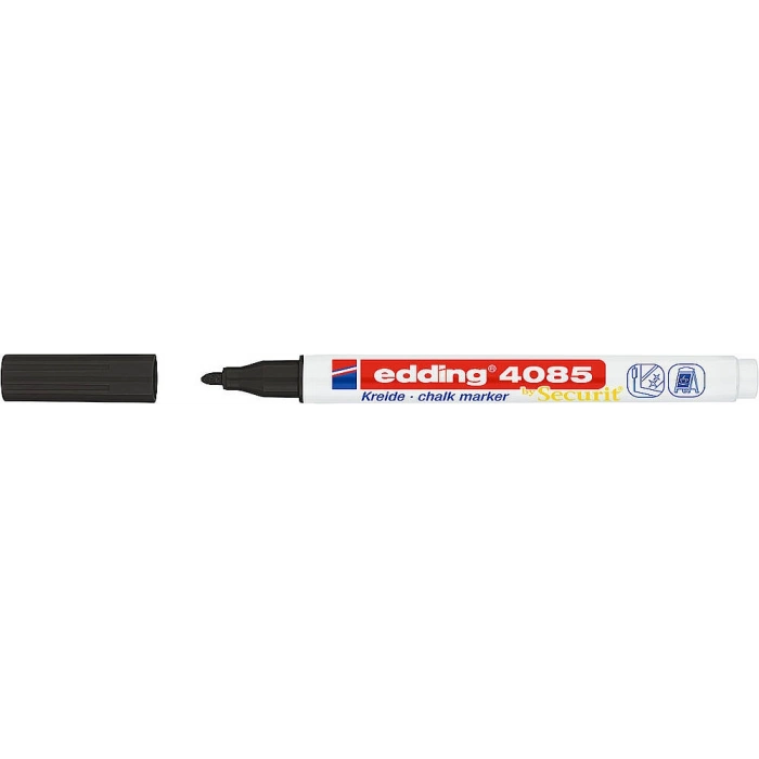 Edding 4085 Likit Tebeşir Kalemi Siyah 1-2 mm