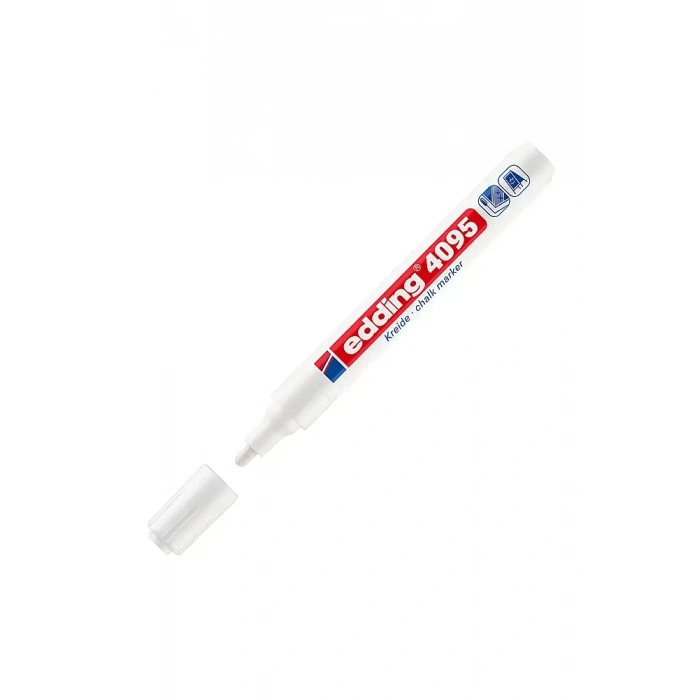 Edding 4095 Likit Tebeşir Kalemi Beyaz 2-3 mm