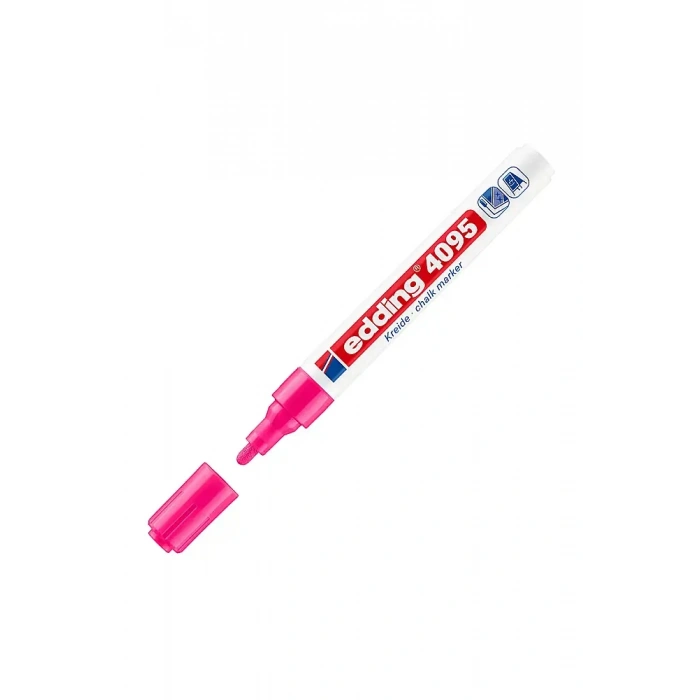 Edding 4095 Likit Tebeşir Kalemi Fosforlu Pembe 2-3 mm