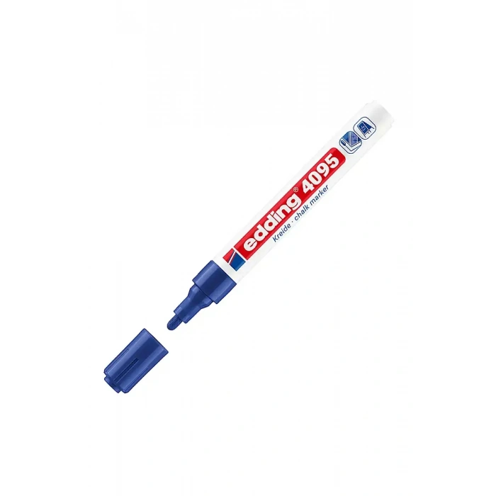 Edding 4095 Likit Tebeşir Kalemi Mavi 2-3 mm