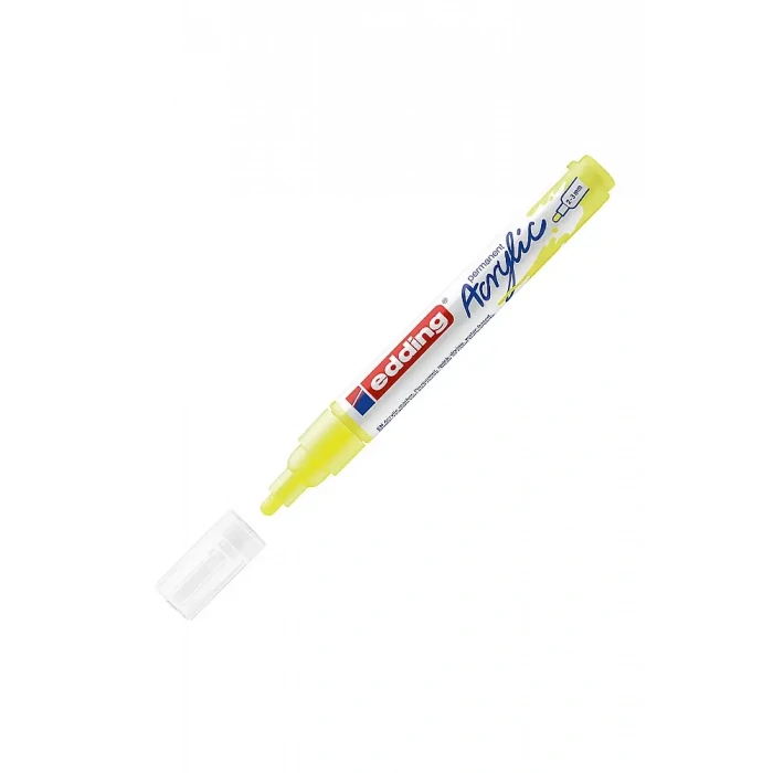 Edding 5100 Orta Uçlu Akrilik Markör Fosforlu Sarı