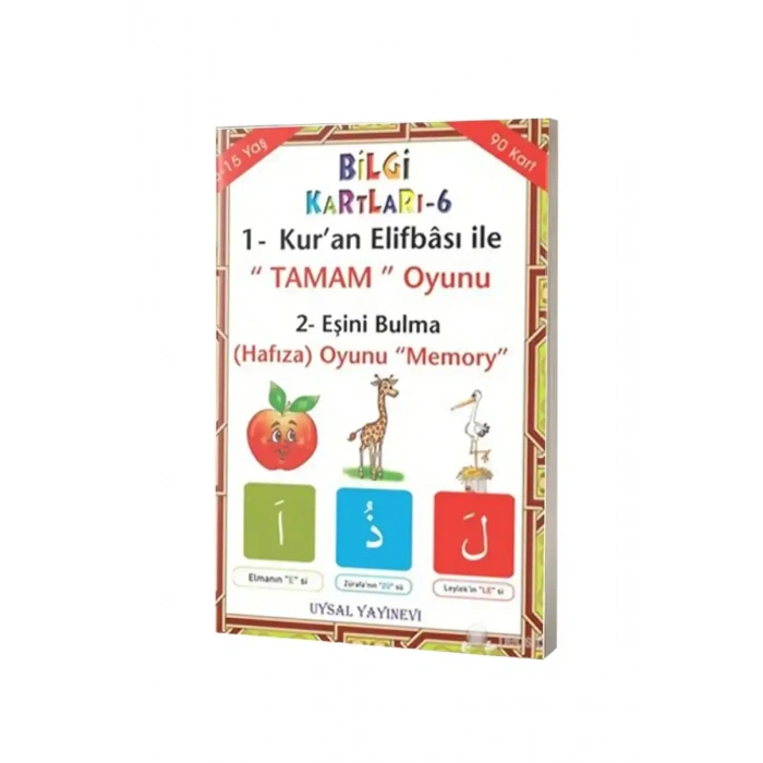 Elifba Oyunları - Bilgi Kartları 6 - 4+ Yaş