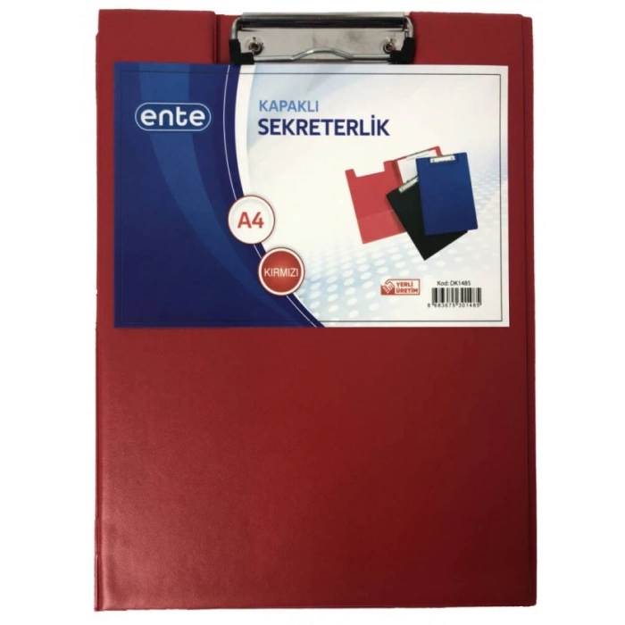 Ente A4 Sekreterlik Kapaklı Kırmızı
