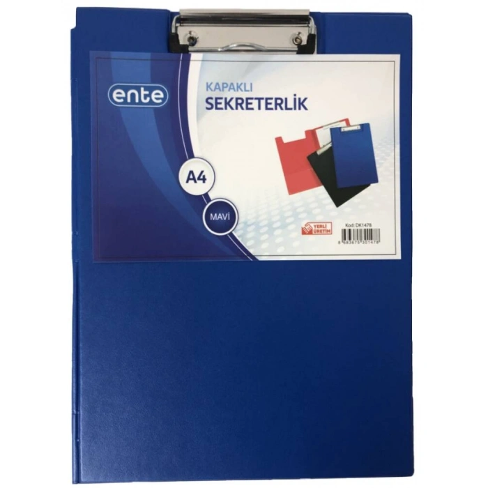 Ente A4 Sekreterlik Kapaklı Mavi