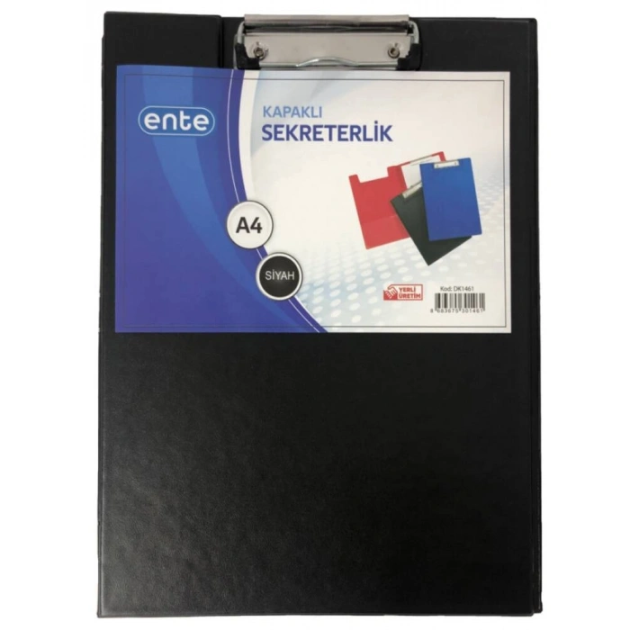 Ente A4 Sekreterlik Kapaklı Siyah