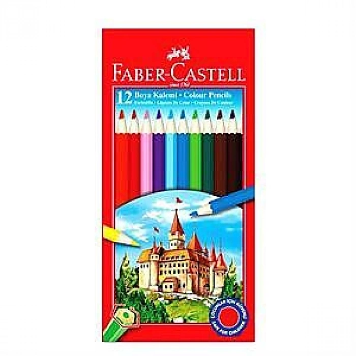 Faber Aquarell Boya Kalemi 12 Renk Karton Kutu