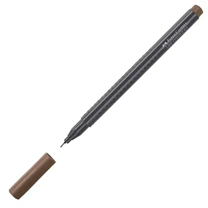 Faber Castell Grip Finepen 0.4 Açık Kahverengi