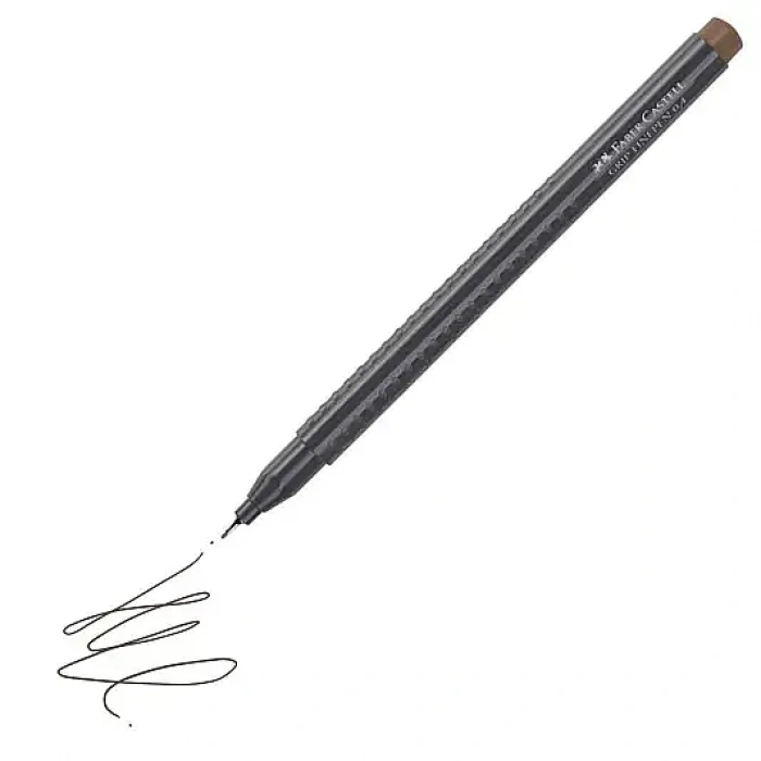 Faber Castell Grip Finepen 0.4 Açık Kahverengi