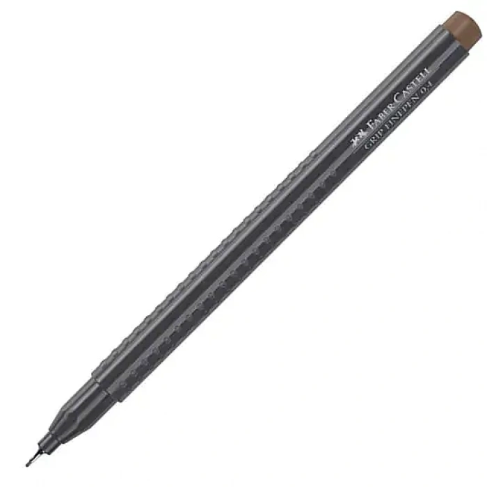 Faber Castell Grip Finepen 0.4 Açık Kahverengi